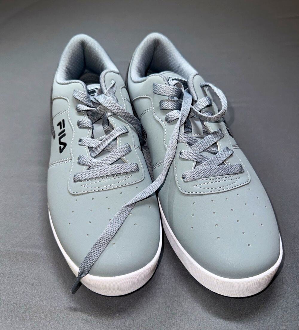 FILA Vulc 13 Low Sneakers Mens Size 9 Matte Gray Athletic Gym Walking Shoe